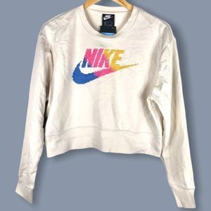 Nike Embroidered Crop Sweatshirt NWT Medium